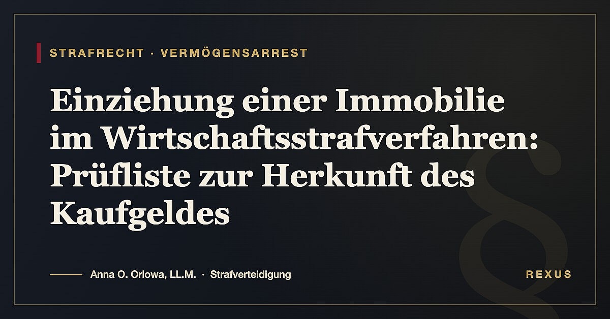 German legal framework and court ruling on real estate asset seizure
